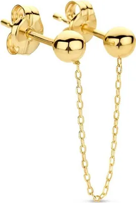 Produktbild von Jackie Gold Jackie JKS23.309 Dames Enkele Oorsteker Goud - 32mm JKS23.309 Ohrstecker