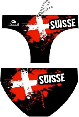 Produktbild von Turbo Suisse 2012 Badeslip Rot,Schwarz 5XL Herren Rot,Schwarz 5XL