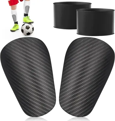 Produktbild von Mini Schienbeinschoner leicht, ergonomisch, Kinder und Erwachsene, schwarz, für Sport