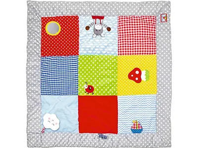 Produktbild von Krabbeldecke mit Spielelementen BabyGlück (ca. 100x100 cm)