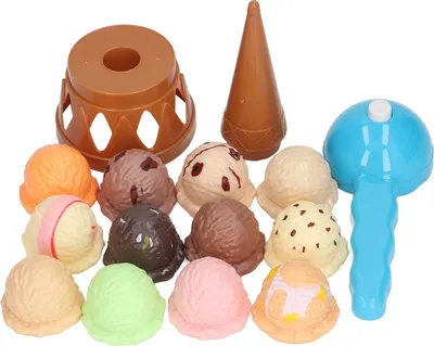 Produktbild von Eiscreme-Balancierspiel, Lernspiel, Essenskegel für Kindertisch