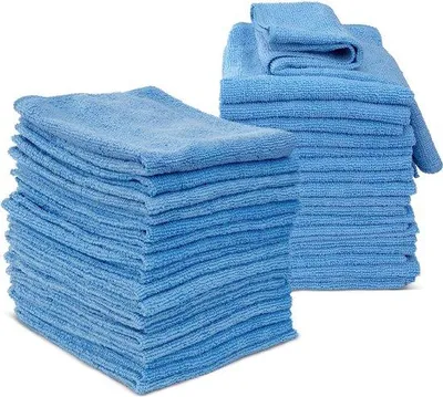Immagine prodotto di 20 panni in microfibra, in quattro colori, panni in microfibra da 40 x 30 cm, panni multiuso per la pulizia di cucina, auto e mobili