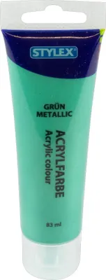 Produktbild von STYLEX Acrylfarbe - 83 ml - grün metallic
