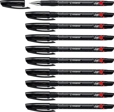 Produktbild von Kugelschreiber - STABILO Exam Grade - 10er Pack - schwarz