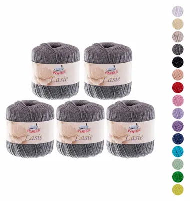 250g Strickgarn Lasie Sommergarn grau