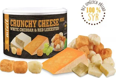 Productafbeelding van Knapperige kaas: White Cheddar en Red Leicester, 70 gram