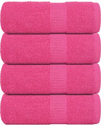Produktbild von （Robust Möbel）Waschtücher FROGN 4er set - modernes Design - Rosa 30x30cm 360 g/m² DE327216 - Handtücher