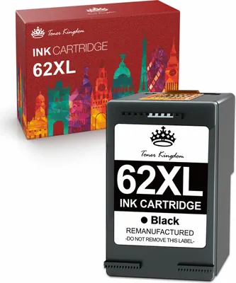 Produktbild von Kompatible Druckerpatronen für HP 62 62XL für HP Envy 5540 5544 5640 5542 7640 5546 7645 HP OfficeJet 250 5740 5742 200 258 Printer (1 Black)