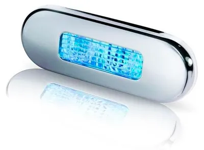 Produktbild von Hella LED Treppenleuchte Multivolt blau/chrom