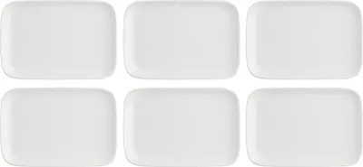 Immagine prodotto di La Porcellana Bianca set di 6 vassoi rettangolari 15x10 cm P004701510Z