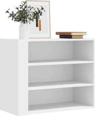 Produktbild von Design Wandregal Weiß 75x35x60 cm Holzwerkstoff, Wandregale 2024 Neu