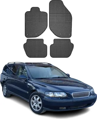 Obrázok produktu pre 1996-2000 Volvo V70 gumové podlahové rohože čierne 4 ks