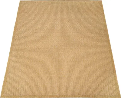 Produktbild von Outdoor Teppich Natur Balkon, Terrasse schmutzabweisend Senf Rechteckig 160x220 | 100% Polypropylen, Rücken aus Polypropylen | pflegeleicht