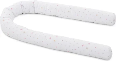 Produktbild von babybay Nestchenschlange Piqué passend für alle Modelle weiß Sternemix sand/beere