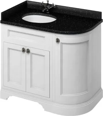 Zdjęcie produktu dla Umywalka / szafka podumywalkowa Casa Padrino z granitowym blatem i 3 drzwiami 98 x 55 x h. 93 cm