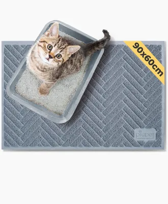Produktbild von PiuPet® Katzenstreu Matte I Katzenmatte Katzenklo I Katzenklo Matte 90cmx60cm I Katzentoilette Matte I Katzentoilette & Zubehör | Schmutzfangmatte XXL