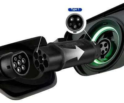 Obrázek produktu pro Nabíjecí adaptér pro elektromobily, kompatibilní s typem 2 a typem 1, výstup 7,2 kW, 7,2 kW, typ 2 na typ 1