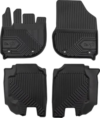 Produktbild von Fußmatten Gummimatten No.77 für Honda HR-V E:HEV 2021-2025 TPE Schwarz 4 Teile