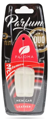 Imagen del producto de Dúo de ambientadores para coche – Versiones "Coche nuevo" y "Rally" – 2 x 3 ml de perfume – Duración de hasta 6 semanas – Aroma duradero para el interior del vehículo [P10524]