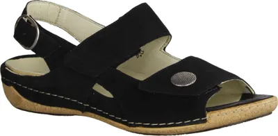 Produktbild von Waldläufer Heliett Sandalen Herausnehmbares Fußbett, Aus hochwertigem Nubukleder, Klettverschluss und Druckknopf