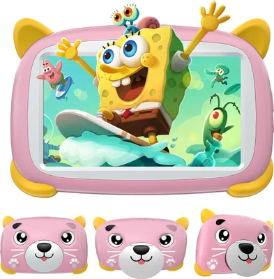 Android-Tablet 7 Zoll, 4-Kern-CPU, Tablet mit 4 GB (2+2 Erweiterung) RAM, 32 GB ROM, 1 TB TF, 3400 mAh, 2 MP Kamera, Bluetooth, Wi-Fi, Google Kids