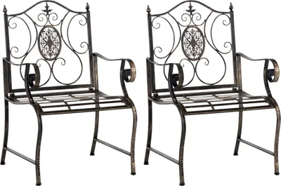 Produktbild von 2er Set Gartenstühle HLO-CP123 bronze