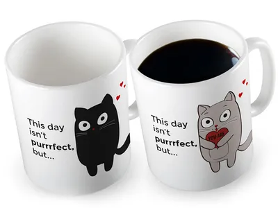Image de Tasse magique avec effet de chaleur - chaton