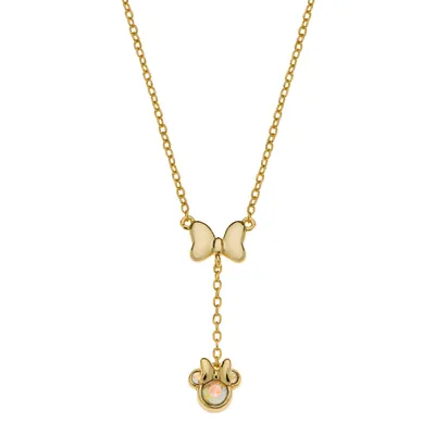 Produktbild von Disney Zarte vergoldete Minnie-Mouse-Halskette NS00054YRCL-157.CS