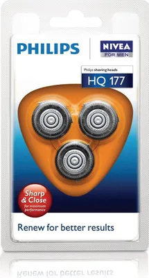 Zdjęcie produktu dla Philips Norelco HQ177, 3 głowic(e), Stal nierdzewna, HQ7782, HQ7780, HQ7762, HQ7760, HQ7742, HQ7740, 7735X, 7737X, 7775X, 7745X, HQ7743