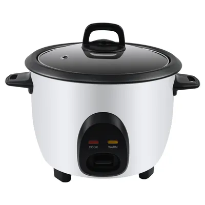 Produktbild von Reiskocher OZRC-10 Mini Schnellkochtopf Warmhaltefunktion Glasdeckel 1 liter Warmhaltefunktion klein 400W Kochtopf mit Löffel und Messbecher