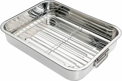 Produktbild von Bratentopf mit Rost, 27x20x5,5cm - KitchenCraft