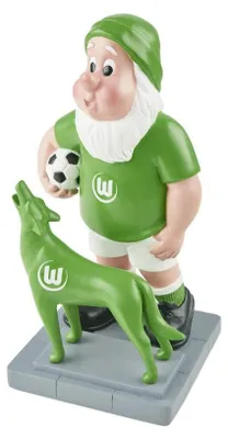 Produktbild von VfL Wolfsburg Gartenzwerg heulender Wolf