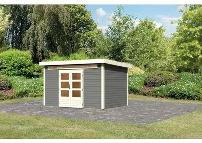 Produktbild von Gartenhaus Karibu Skandi 7 396 x 273 cm terragrau