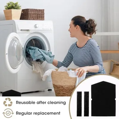 Trockenfilterset kompatibel mit Miele-Trockner, Ersatz für die Ersatzteilnummern 6057930, 9688381, 9688380