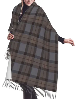 Productafbeelding van Zachte Dames Sjaal in Tartan Motief