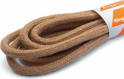 Produktbild von RINGELSPITZ - Rund Dünn – Feine Schnürsenkel für Elegante Schuhe - 60 cm, beige