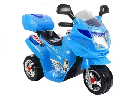 Produktbild von Elektromotorrad für Kinder HC8051 Blau Motorsound Hupe Melodien Motorrad