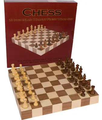 Imagen del producto de Juego de mesa "Athena" con tablero de madera incrustada y piezas de madera de alta calidad y peso adecuado, de 45 centímetros
