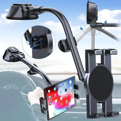 Produktbild von Universal Auto Telefonhalter mit starker Saugkraft - 360-Grad-Drehbar - Schwarz