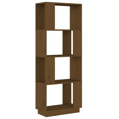 Produktbild von vidaXL Bücherregal/Raumteiler Honigbraun 51x25x132cm Massivholz Kiefer