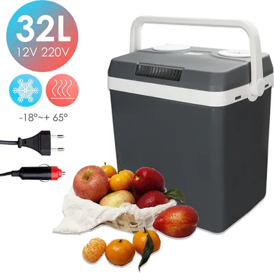 Produktbild von Peviasot 32 Liter Kuehlbox, WaeRMT und KueHLT, tragbare thermo-Elektrische Kuehlbox 12 V und 230 V, Mini-Kuehlschrank fuer Auto, Lkw, Camping, Steckdose