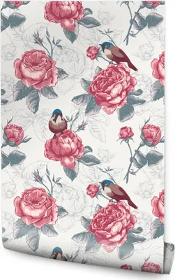 Produktbild von Muralo Vlies Tapete BLUMEN Blätter Vögel Pflanzen Natur Wandtapete Wanddeko