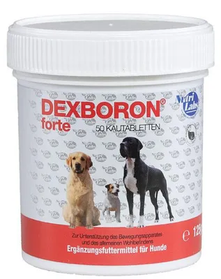 Produktbild von Dexboron forte 50 Kautabletten NutriLabs Tabletten Teufelskralle Hund Gelenke