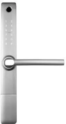 Imagen del producto de Manija de puerta con control de acceso EURA ELH-20H4, color plateado