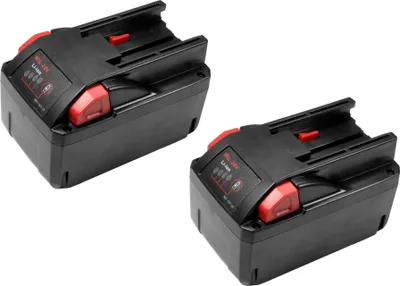 Produktbild von 2x Trade-Shop Li-Ion Werkzeug-Akku 28V / 5000mAh kompatibel mit AEG Milwaukee 48-11-2830, 0700956730, 4932352732, 4932-3991-96, 48-11-1830, 48-11-2850