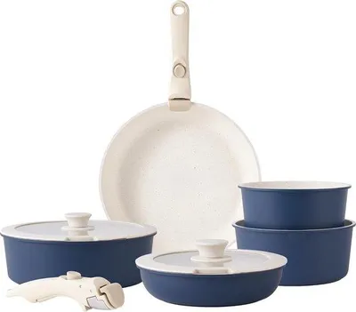 Produktbild von Kochtopf-Set mit Deckel und Pfannen