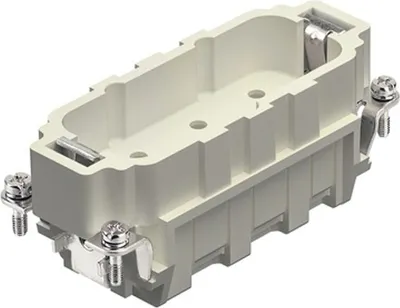 Imagen del producto de Conector Harting Han 6HsB (M), terminal de crimpado, 6 polos + toma de tierra, 400V/690V, 35A - 1 unidad