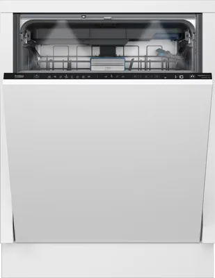 Produktbild von Beko BDIN38552P, Voll integriert, Standardgröße (60 cm), Schwarz, Berührung, LED, 2 Korb/Körbe