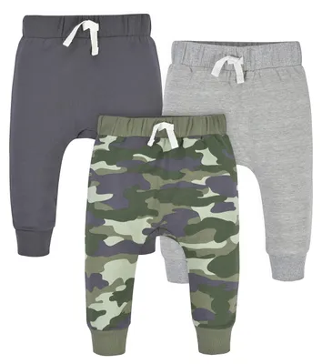 Obrázek produktu pro Kalhoty na jogging pro kojence značky Gerber, balení 3 kusů
