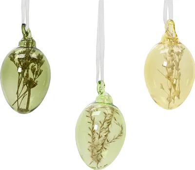 Produktbild von Decoris Osterei mit Trockenblumen h6cm 6-teilig